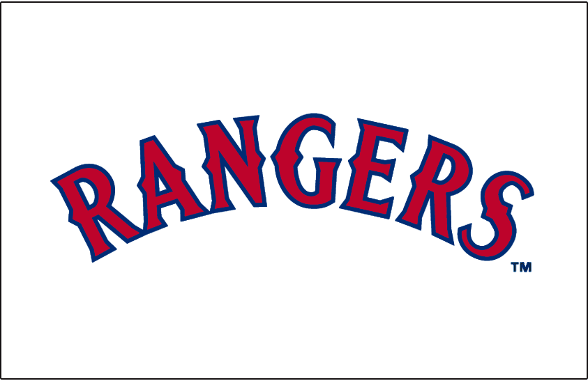 Texas Rangers 1994-2000 Jersey Logo fabric transfer